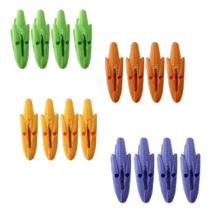 Kit 16 Prendedor De Embalagem Alimentos Resistente C/ 4 Cores Sortidas Kit 16 Prendedor De Embalagem Alimentos Resistente C/ 4 Cores Sortidas