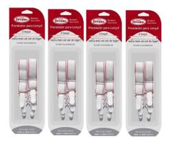 Kit 16 Prendedor De Lencol Cama Elastico Presilhas Branco Kit 16 Prendedor De Lencol Cama Elastico Presilhas Branco