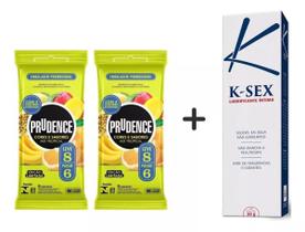 Kit 16 Preservativos Mix Tropical Camisinhas + Lubrificante
