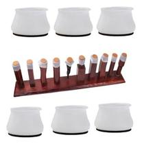 Kit 16 Proteção Perna Pé De Cadeira Mesa Feltro Silicone