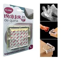 Kit 16 Protetor Quina Móveis Mesa Cantoneira Silicone Segurança Bebê