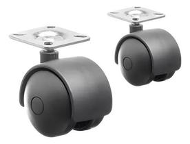 Kit 16 Rodinha Rodizio Para Moveis E Cadeira 40mm Sem Trava