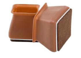 Kit 16 Sapata Quadrada Feltro Pé Moveis Em Geral