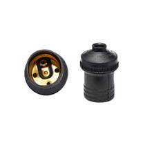 Kit 16 Soquete para Lâmpada sem Chave com Borne Preto