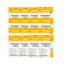Kit 16 Suplemento Lavitan Vitamina D3 2000 UI 30 Comp Cimed Sabor:Sem sabor