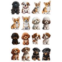 Kit 16 Tatuagem Temporaria Tema Cachorros Mod 01 Kit 16 Tatuagem Temporaria Tema Cachorros Mod 01