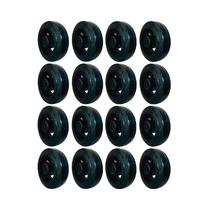 Kit 16 un roda borracha moldada 6 pol 220kg p/ rodízio