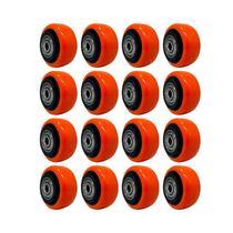 Kit 16 un roda pvc laranja 2 pol 50kg p/ rodízio Kit 16 un roda pvc laranja 2 pol 50kg p/ rodízio