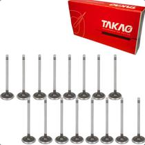 Kit 16 Válvulas Admissão e Escape Clio Sandero Logan Kangoo March Versa 206 1.0 16v D4D