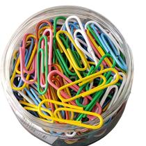 Kit 160 Clips Coloridos em metal para Papel 28mm Kit 160 Clips Coloridos em metal para Papel 28mm