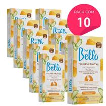 Kit 160 Folhas Prontas Para Depilação Facial Mel e Aloe Vera Depil Bella 10cx 16un