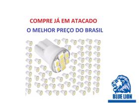 Kit 160 Lâmpadas Pingo 8 Leds T10 Xenon Super Branca Atacado