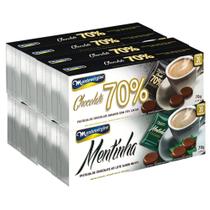 Kit 160 Pastilhas De Chocolate Montevérgine Menta 70% Cacau