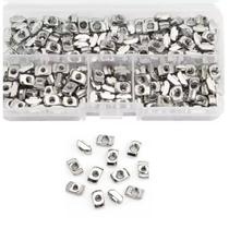 Kit 160 porcas deslizantes martelo m3 m4 m5 inox p/ perfil