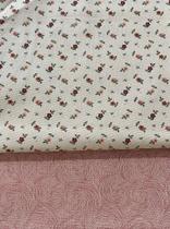 Kit 162 - 2 peças de tecido 100% algodão - medidas 25 cm x 150 cm