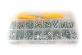 Kit 1650 Parafusos Rosca Máquina Com Porca E Arruela