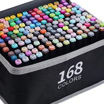 Kit 168 Canetas Cores Estojo Vibrantes Ponta Dupla Bolsa Touch Cores Vibrantes Profissional Escolar Colorir Kit 168 Canetas Cores Estojo Vibrantes Ponta Dupla Bolsa Touch Cores Vibrantes Profissional Escolar Colorir