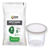 Kit 168un Pote Redondo 1000ml Freezer Microondas Gourmax