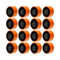 Kit 16un roda poliuretano moldado 614pu 6pol 300kg p rodízio