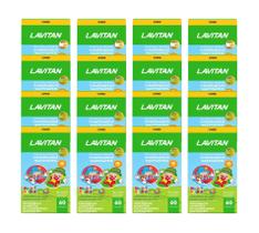 Kit 16x Vitamina Lavitan Kids Frutas 60 Mastigáveis - CIMED Kit 16x Vitamina Lavitan Kids Frutas 60 Mastigáveis - CIMED