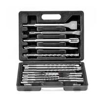 Kit 17 pçs Talhadeira, Ponteira, Brocas c/ Maleta