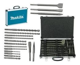 Kit 17 Peças Talhadeira, Ponteira, Brocas SDS Plus Com Maleta D-42444 - Makita