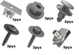 Kit 17 Presilha Parabarro Dianteiro Onix Prisma 2013 a 2016