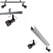 Kit 17 Spot Trilho Perfilado Eletro calha Par20 Bulbo OL1