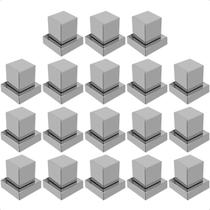 Kit 18 Acabamento para Registro 1/2 3/4 e 1 Polegada Quadrado Cromado Pressão Gaveta Padrão Deca