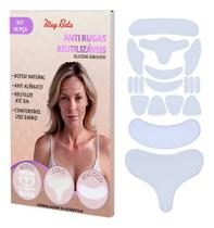 Kit 18 Adesivos Anti Rugas Silicone Reutilizável Muy Bela Patch Para Rosto, Pescoço e Colo Tê Efeito Lifting Natural Sem Agulhas Kit 18 Adesivos Anti Rugas Silicone Reutilizável Muy Bela Patch Para Rosto, Pescoço e Colo Tê Efeito Lifting Natural Sem Agulhas