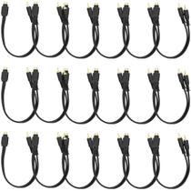 Kit 18 Cabos De Áudio Rca Y 2 Macho Para 1 Fêmea Atacado