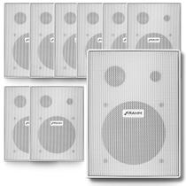 Kit 18 Caixa Som Acustico Ps200 New Branca Passiva 60w Frahm
