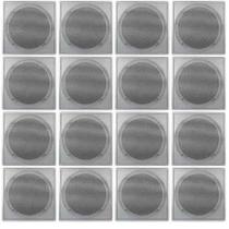 Kit 18 Caixas Acústica Som Ambiente Arandela Branca Quadrada Kit 18 Caixas Acústica Som Ambiente Arandela Branca Quadrada