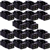 Kit 18 Conector 4 Vias Technoise Com Trava Macho E Fêmea Som Kit 18 Conector 4 Vias Technoise Com Trava Macho E Fêmea Som