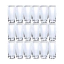 Kit 18 Copo de Vidro Long Drink Transparente Florida 370ml Kit 18 Copo de Vidro Long Drink Transparente Florida 370ml