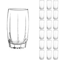 kit 18 Copos De Vidro Long Drink 374ML Amadeus transparente