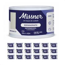 Kit 18 - Esparadrapo Impermeável Branco Missner 2,5cm x 4,5m