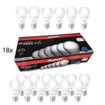 Kit 18 Lâmpadas 9w Led Bulbo Soquete Bivolt Branca Fria E27
