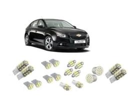 Kit 18 Lampadas Leds Pingo Teto Placa Re Chevrolet Cruze