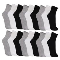 Kit 18 pares de meia trifil cano medio esportiva original nf