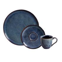 Kit 18 Peças Café e Lanche Prato e Xícara Bio Cerâmica Porto Brasil