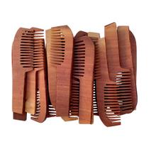 Kit 18 pente de madeira maciça 22cm cabelo barba antifrizz - RODRIGUES CAMPOS