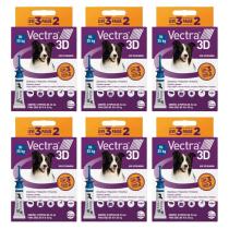 Kit 18 Pipetas Antipulgas Vectra Ceva P/ Cães 10 a 25kg
