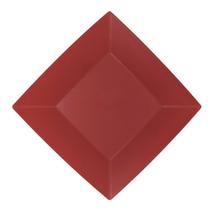 Kit 18 Prato Sobremesa Japonês Vermelho 17x17