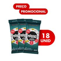 Kit 18 Preservativo Camisinha Sensações Texturizado Retardante Prudence.