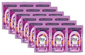 kit 18 Sabonete Líquido Refil Flor De Ypê Frésia E Pêssego 200ml