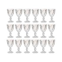 Kit 18 Taça Diamante Bico De Jaca Vidro Transparente 300ml Kit 18 Taça Diamante Bico De Jaca Vidro Transparente 300ml