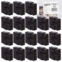 Kit 18 Terminal Conector 8 Vias Trava Macho Fêmea Technoise Kit 18 Terminal Conector 8 Vias Trava Macho Fêmea Technoise