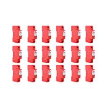 Kit 18 un dispositivo de proteção contra raios com dps front v 275v 45ka vermelho