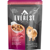 Kit 18 unidades - Ração Úmida Everest Cães Adultos Raças Pequenas/Mini Cubos de Carne ao Molho 100g